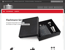 Tablet Screenshot of flachmann.de